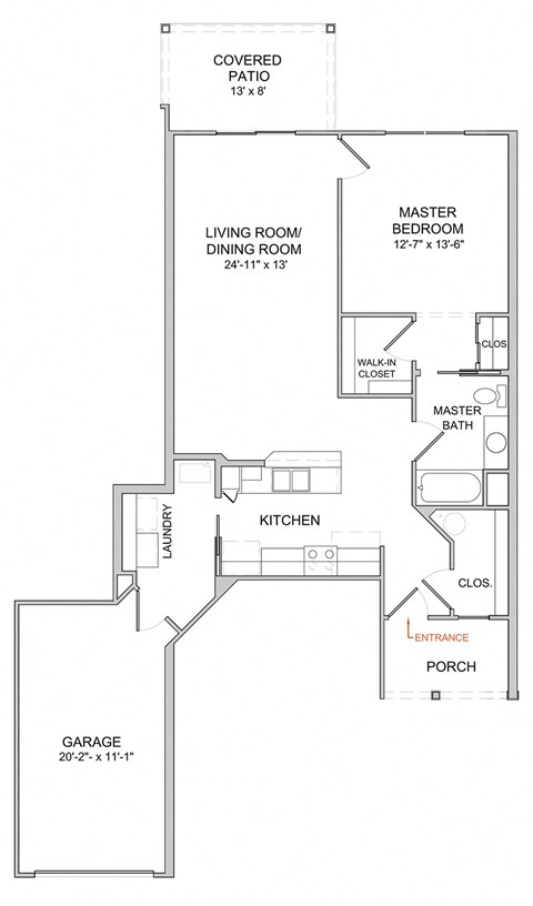 1 Bedroom/1 Bath/1st Floor - NEW CONSTRUCTION
